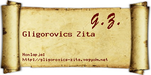 Gligorovics Zita névjegykártya